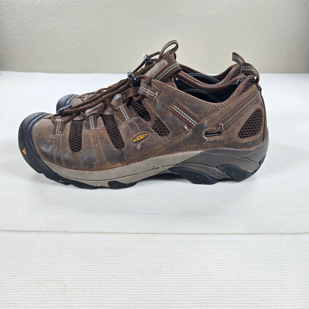KEEN Utility Atlanta Cool Soft Toe ESD Cascade Brown Hiker Shoes Size 13EE